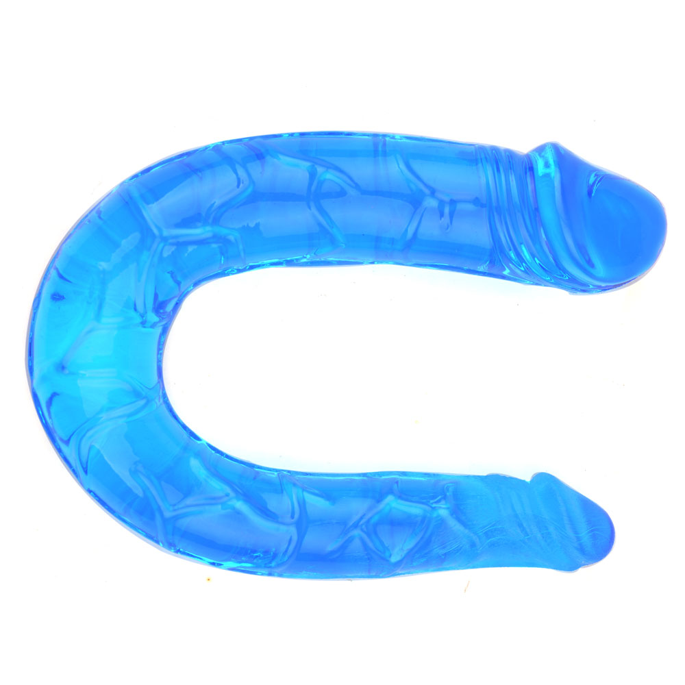 Double Ended Realistic Dildo - Blue