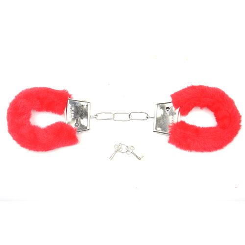 Fur Cuffs - Red