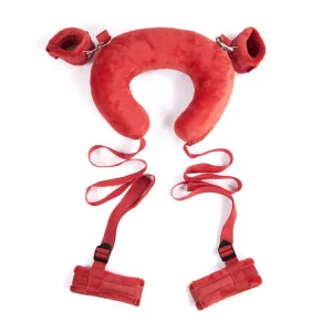 Bondage Pillow Spreader Restraint Red