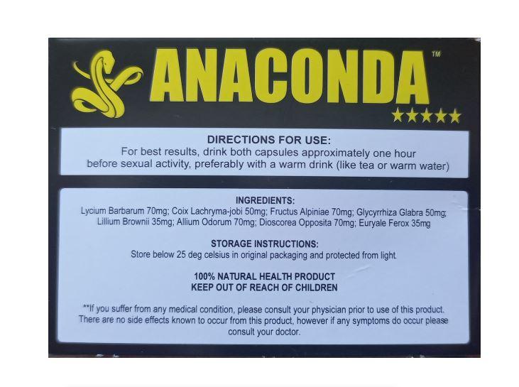 Anaconda Maximum Strength Instructions