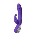 12 Speed Thrusting Rabbit Vibrator with Heating Function - Purple