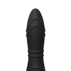 Silicone Vibrating Butt Plug with 2 Cock Rings