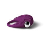 Vibrating Cock Ring with Clitoral Stimulator - Purple