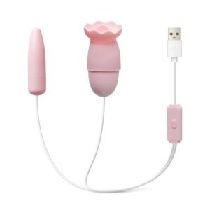 Rechargeable 12 Speed Vibrating & Tongue-Licking Egg
