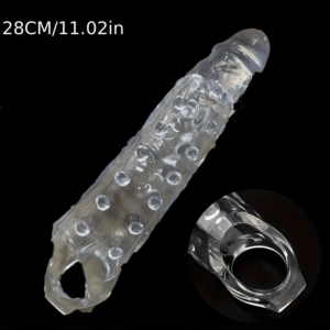 Penis Enlargement Sleeve Extender 28CM - Clear