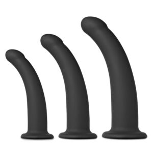 3 PCS Curved Dildo Set for Strap On