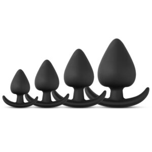 4pcs Fat Silicone Butt Plug Set