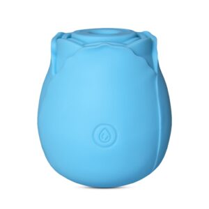 7 Function Clitoral Sucking Rose Vibrator - Blue