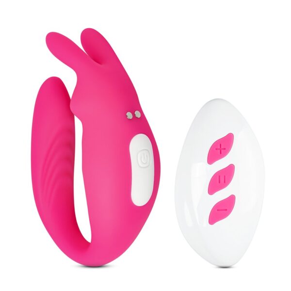 Silicone Rabbit Protector Remote Control 9 Speeds Remote Control Clitoral & G-Spot Rabbit Vibrator - VLAVUR