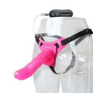 10 Function G-Spot Vibrating Curved Strap-On