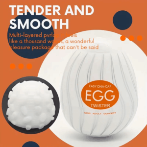 Masturbator Egg - Orange Twister