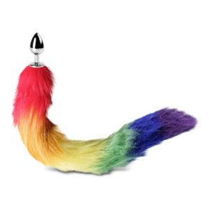 Rainbow Tail Butt Plug - 43CM