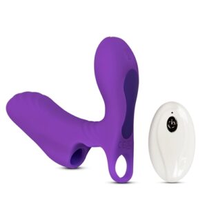 Remote Control 10-Speed Rechargeable Silicone Finger Vibrator