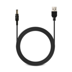 150CM Black PVC DC Barrel Connector Charging Cable with 1.1CM Pin Length