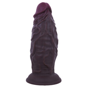 Fat Silicone Realistic Dildo with Strong Suction Cup 19.5CM - Brown