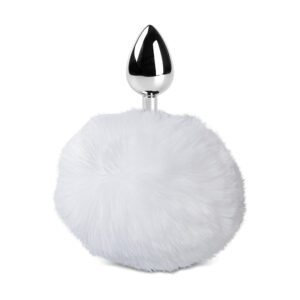 Anal Plug with Short White Tail