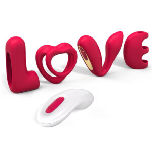 4pcs Vibrator Set with LOVE-Shaped Design