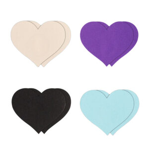 8pcs Multicolor Heart Nipple Pasties Set – Reusable