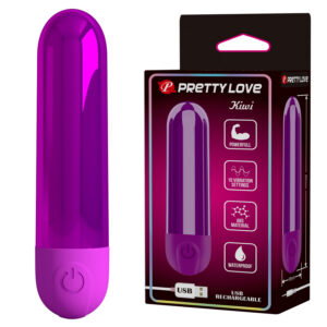 PRETTYLOVE - 10 Vibrations Recharging Bullet - Purple